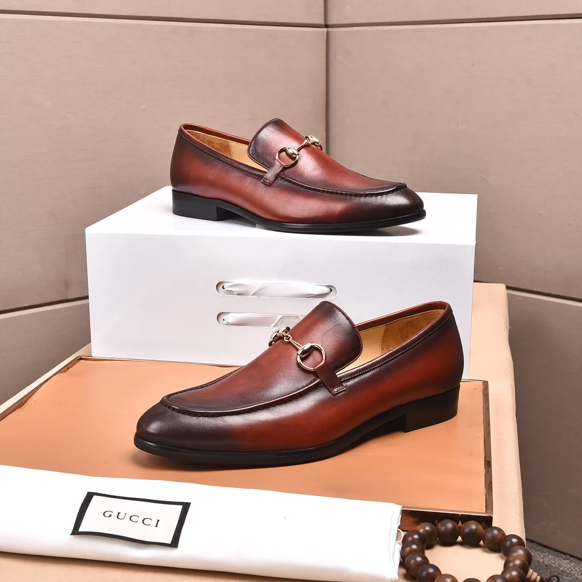 Men's shoes💰540📛📛Original (water-dyed cowhide) Gucci GUCCI official website formal shoes🌀 Italian🇮🇹imported cowhide➕top imported water-dyed cowhide lining💋Finely handmade original bottom, the real thing looks better when photographed in person Standard size 38-44